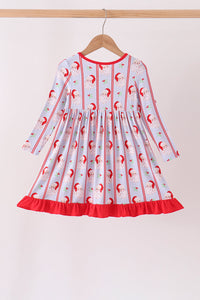 Santa claus bamboo ruffle dress