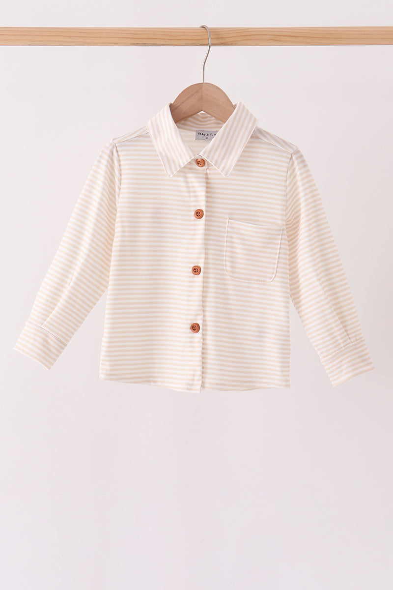 Turkey pumpkin embroidery button down shirt