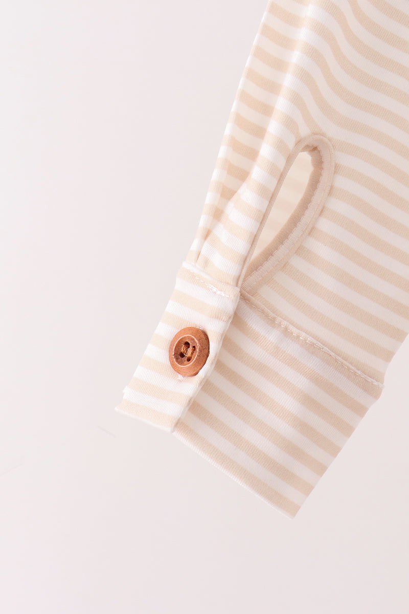 Turkey pumpkin embroidery button down shirt