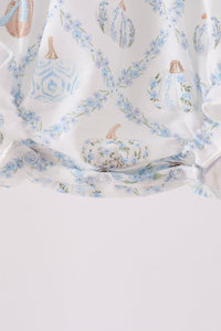 Pumpkin embroidery ruffle bubble