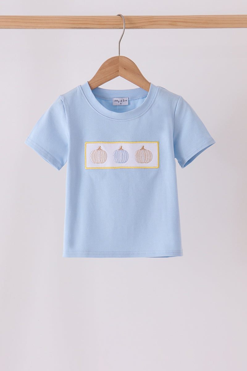 Pumpkin embroidery top