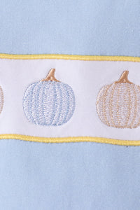Pumpkin embroidery top