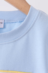 Pumpkin embroidery top