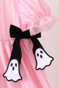 Ghost applique stripe dress