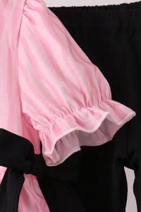Ghost applique stripe pants set