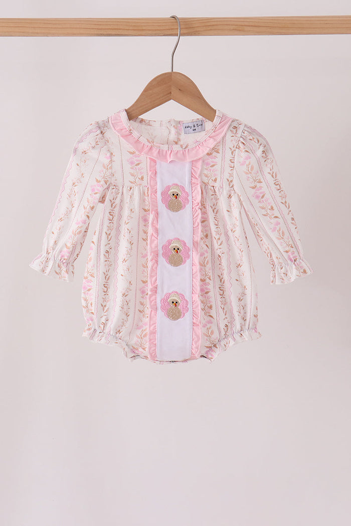 Turkey embroidery ruffle bubble