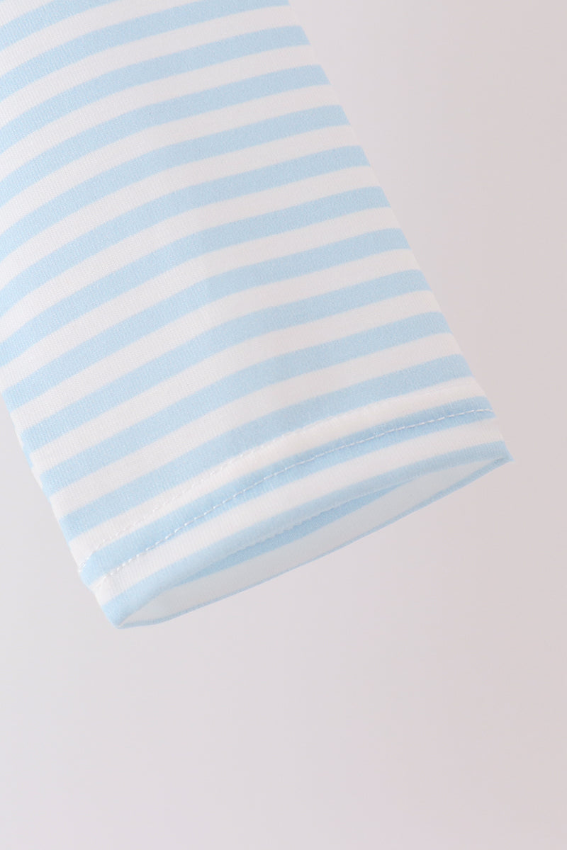 Turkey embroidery stripe top
