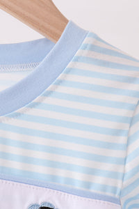 Turkey embroidery stripe top