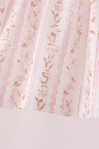 Turkey embroidery ruffle pants set
