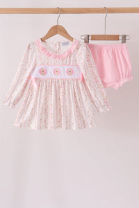 Turkey embroidery ruffle bloomer set