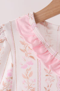 Turkey embroidery ruffle bloomer set