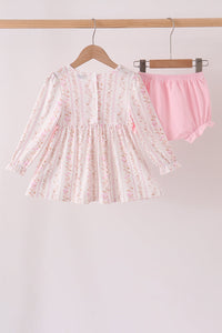 Turkey embroidery ruffle bloomer set