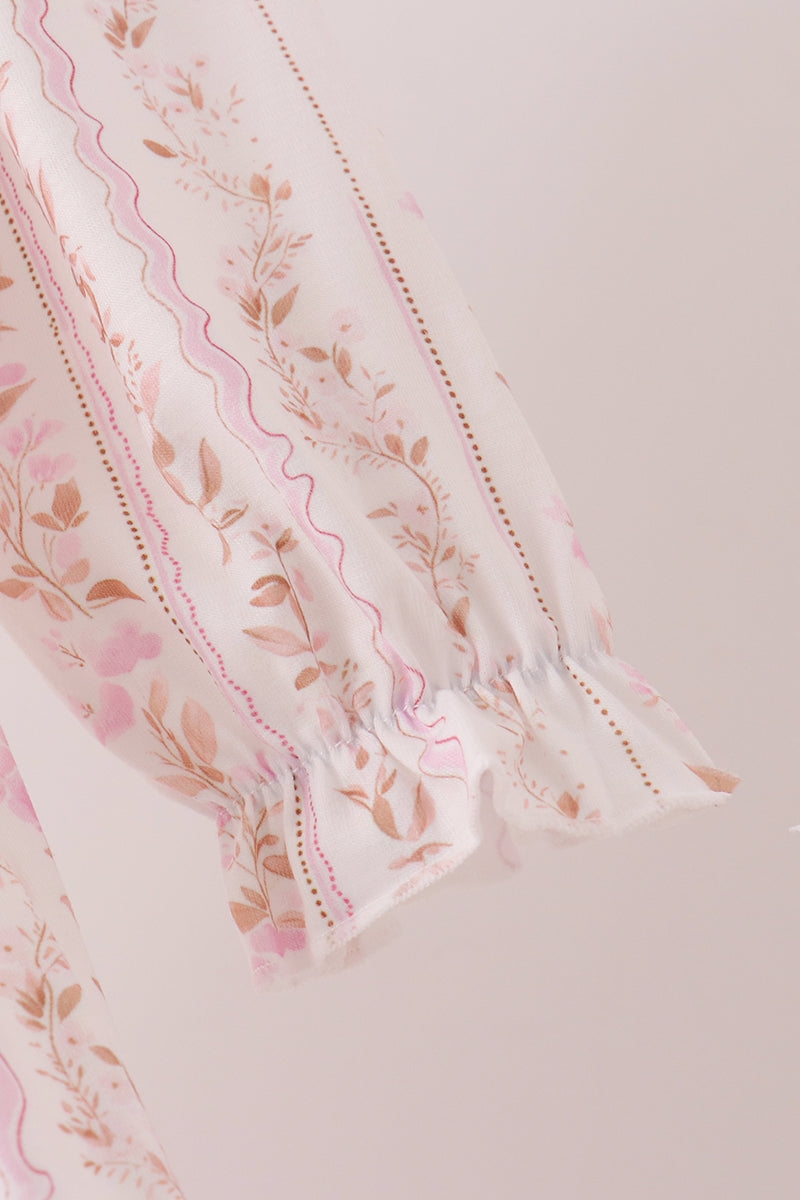 Turkey embroidery ruffle dress