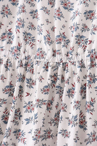 Teal floral mom dress