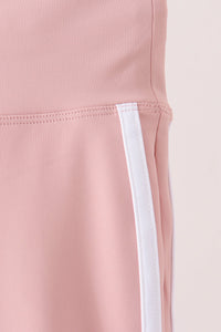 Pink Flare Double Side Stripe Active Pants