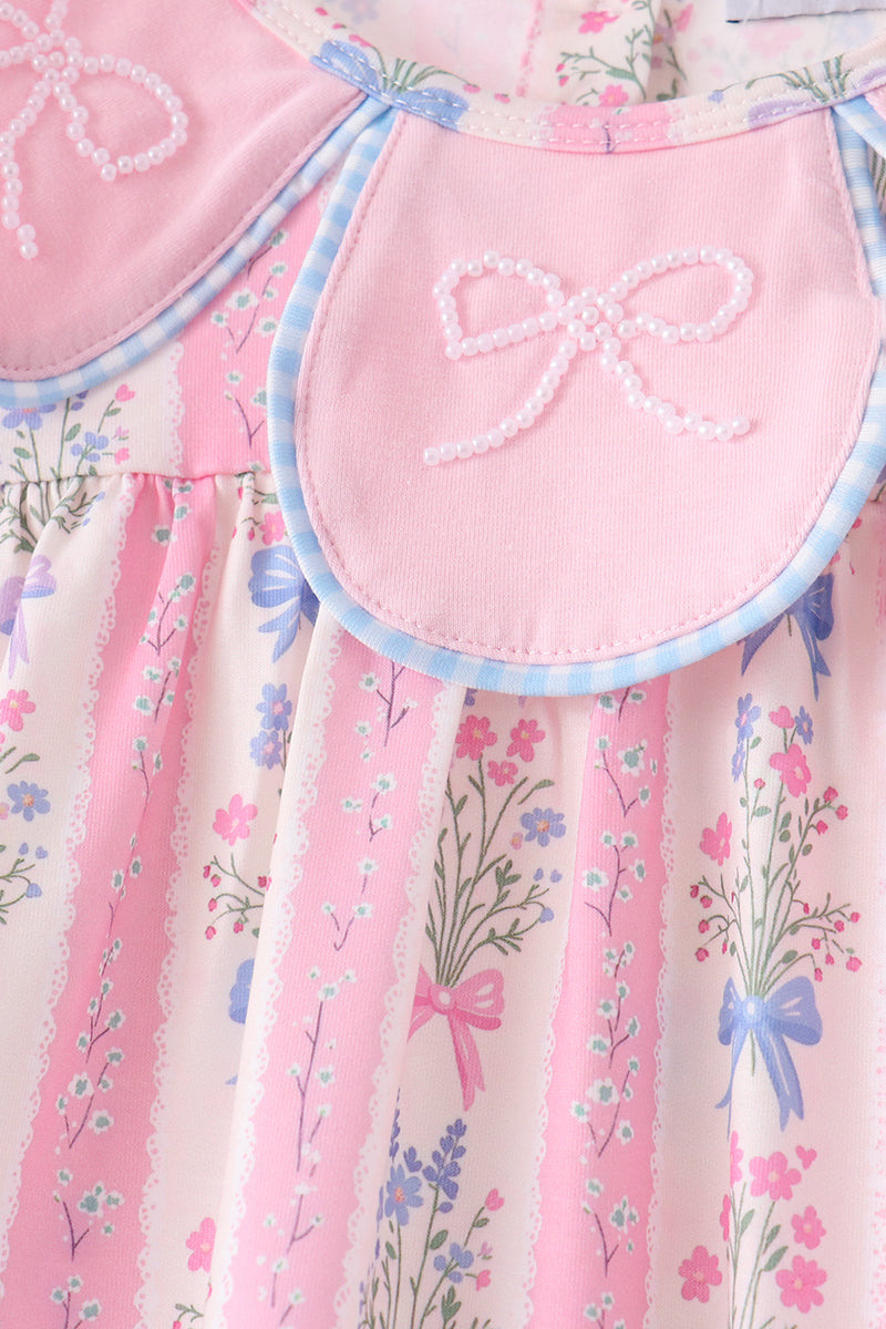Pearl Bow Floral Set
