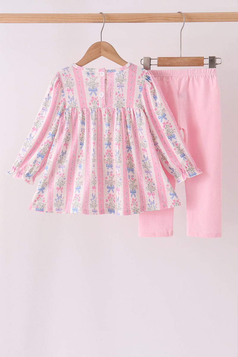 Pearl Bow Floral Set