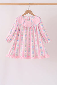 Pearl Bow Floral Dress
