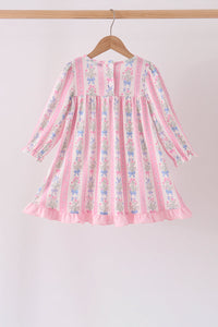 Pearl Bow Floral Dress