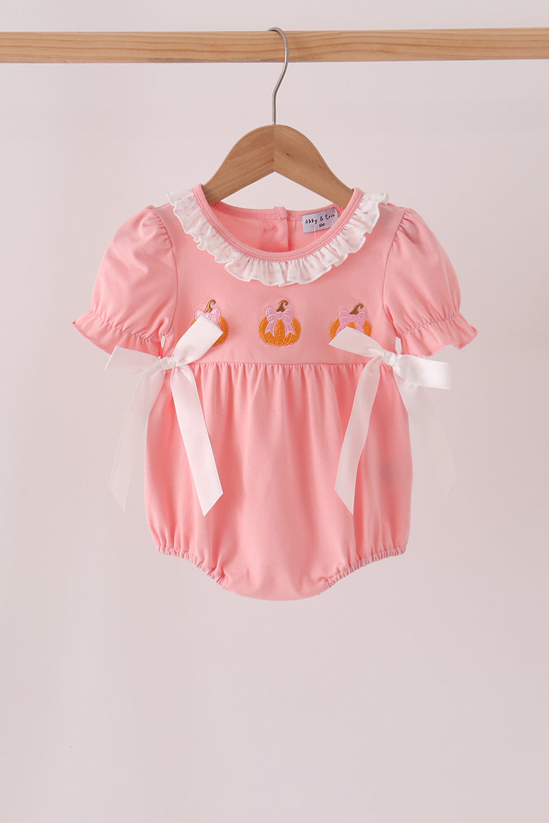 Pumpkin embroidery ruffle bubble