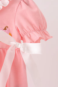 Pumpkin embroidery ruffle bubble