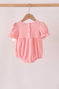 Pumpkin embroidery ruffle bubble