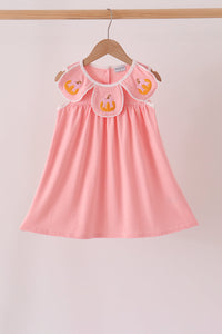 Pumpkin embroidery dress