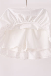 Pumpkin embroidery skorts set