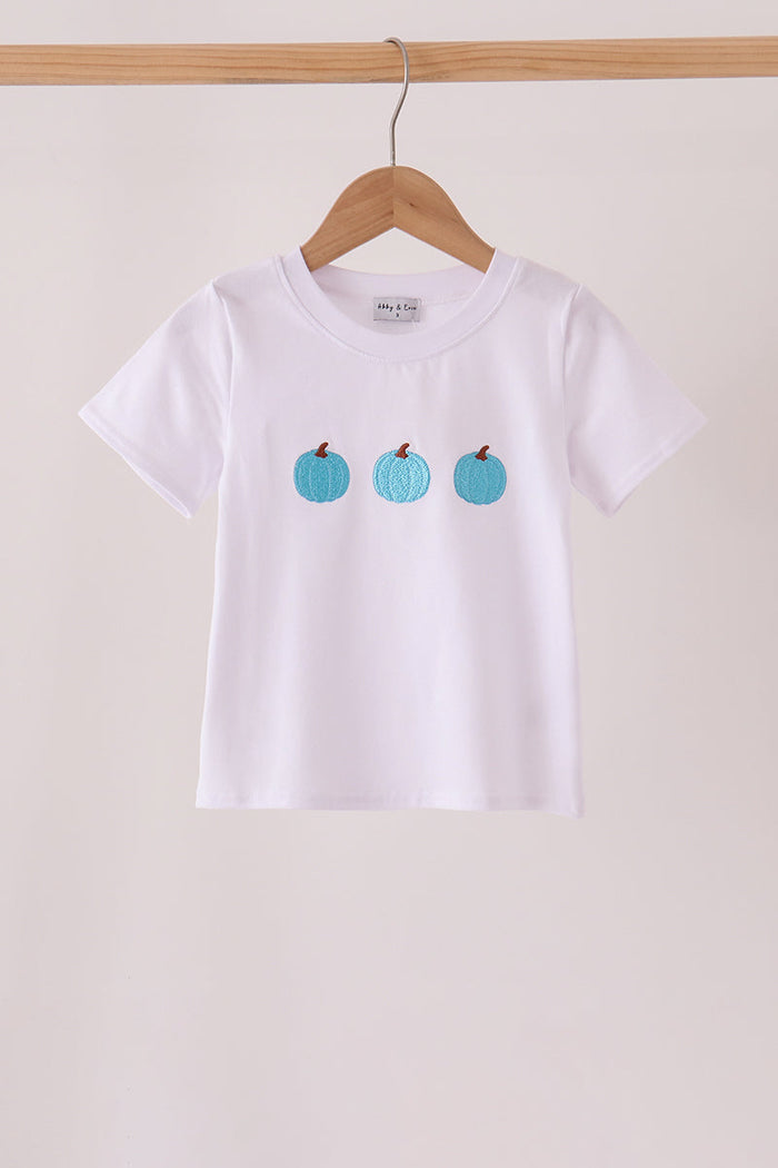 Pumpkin embroidery top