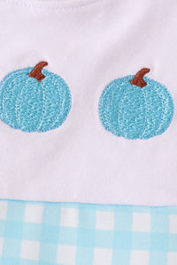 Pumpkin embroidery gingham jonjon