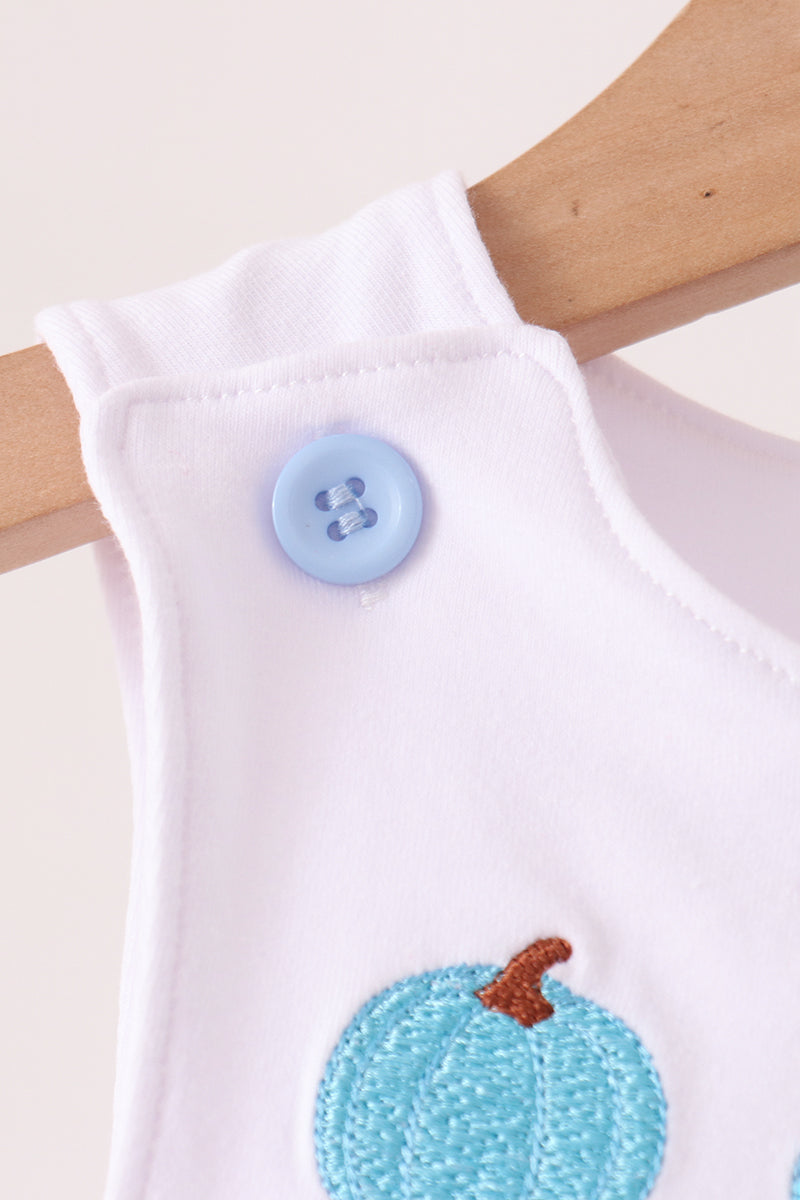 Pumpkin embroidery gingham jonjon