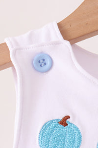 Pumpkin embroidery gingham jonjon