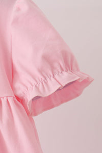 Goose embroidery ruffle dress