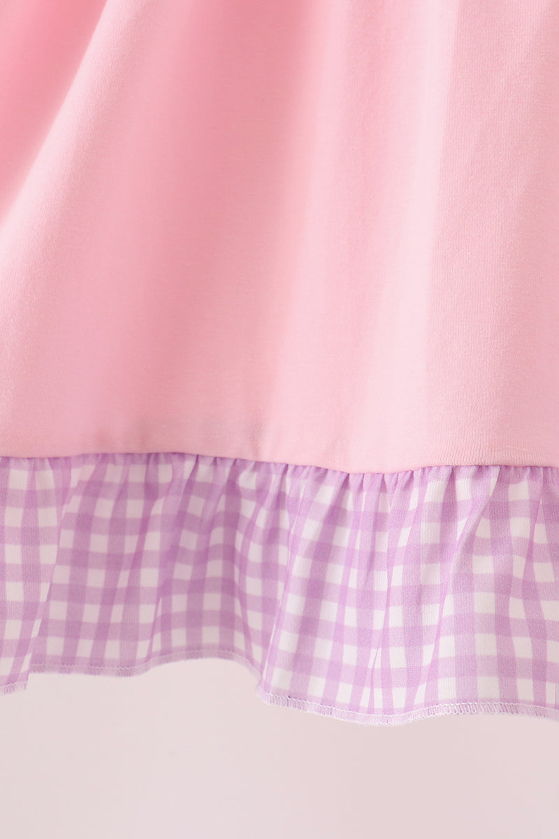 Goose embroidery ruffle dress