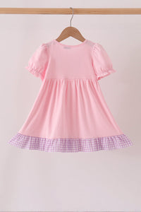 Goose embroidery ruffle dress