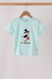 Goose embroidery top