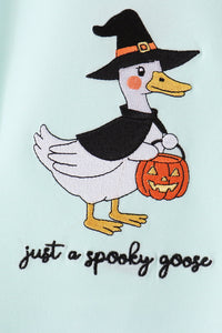 Goose embroidery top