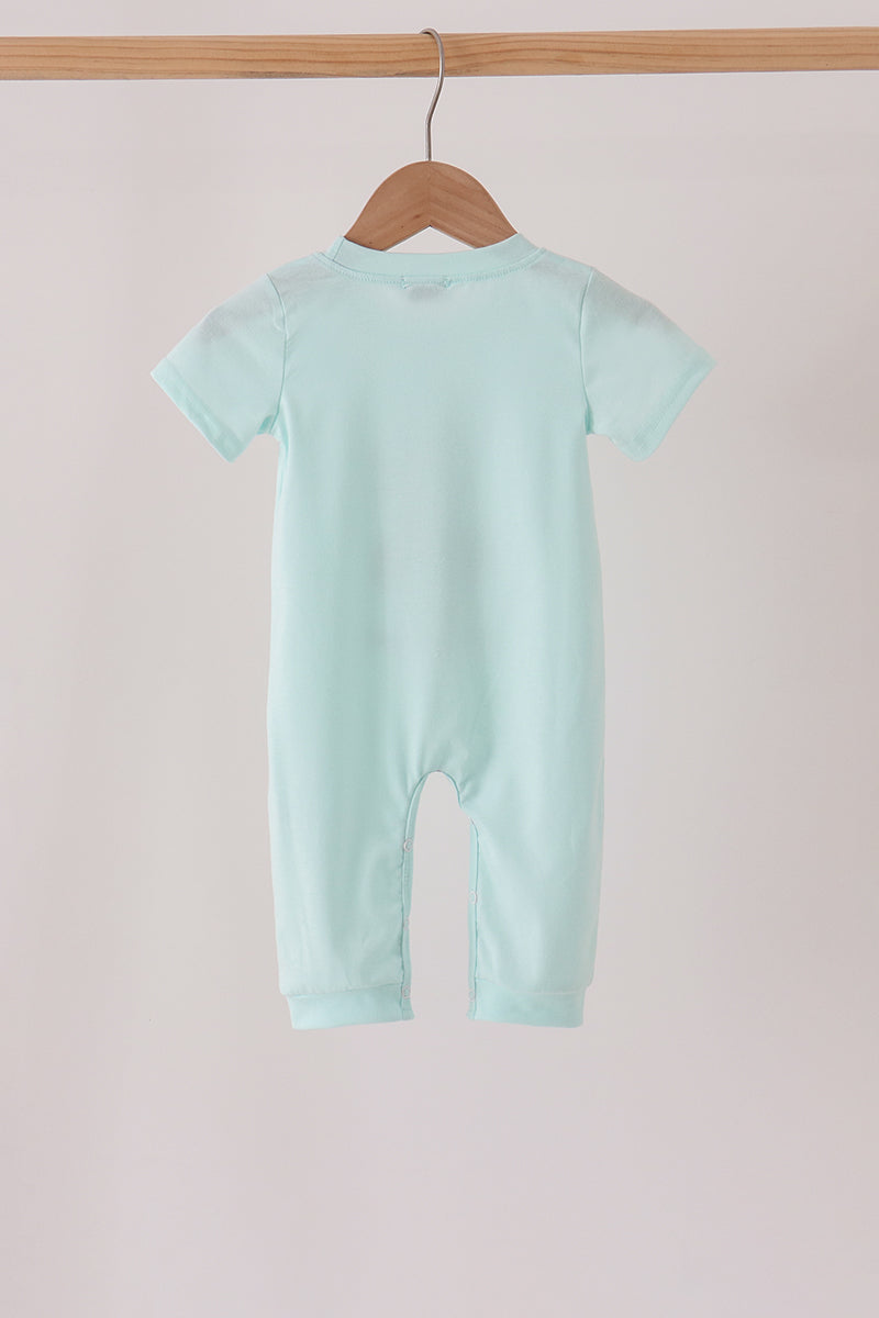 Goose embroidery romper