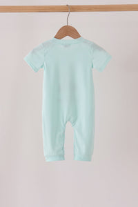 Goose embroidery romper