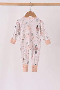 Nutcracker Zip Ruffle Bamboo Romper