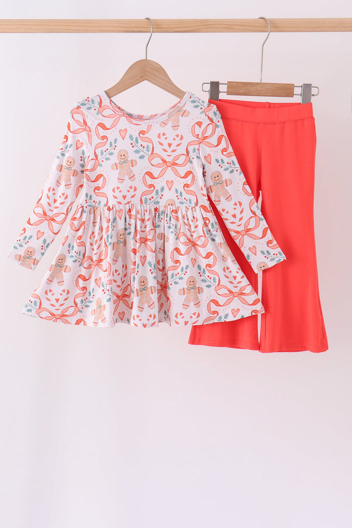 Gingerbread bamboo pants set