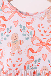 Gingerbread bamboo pants set