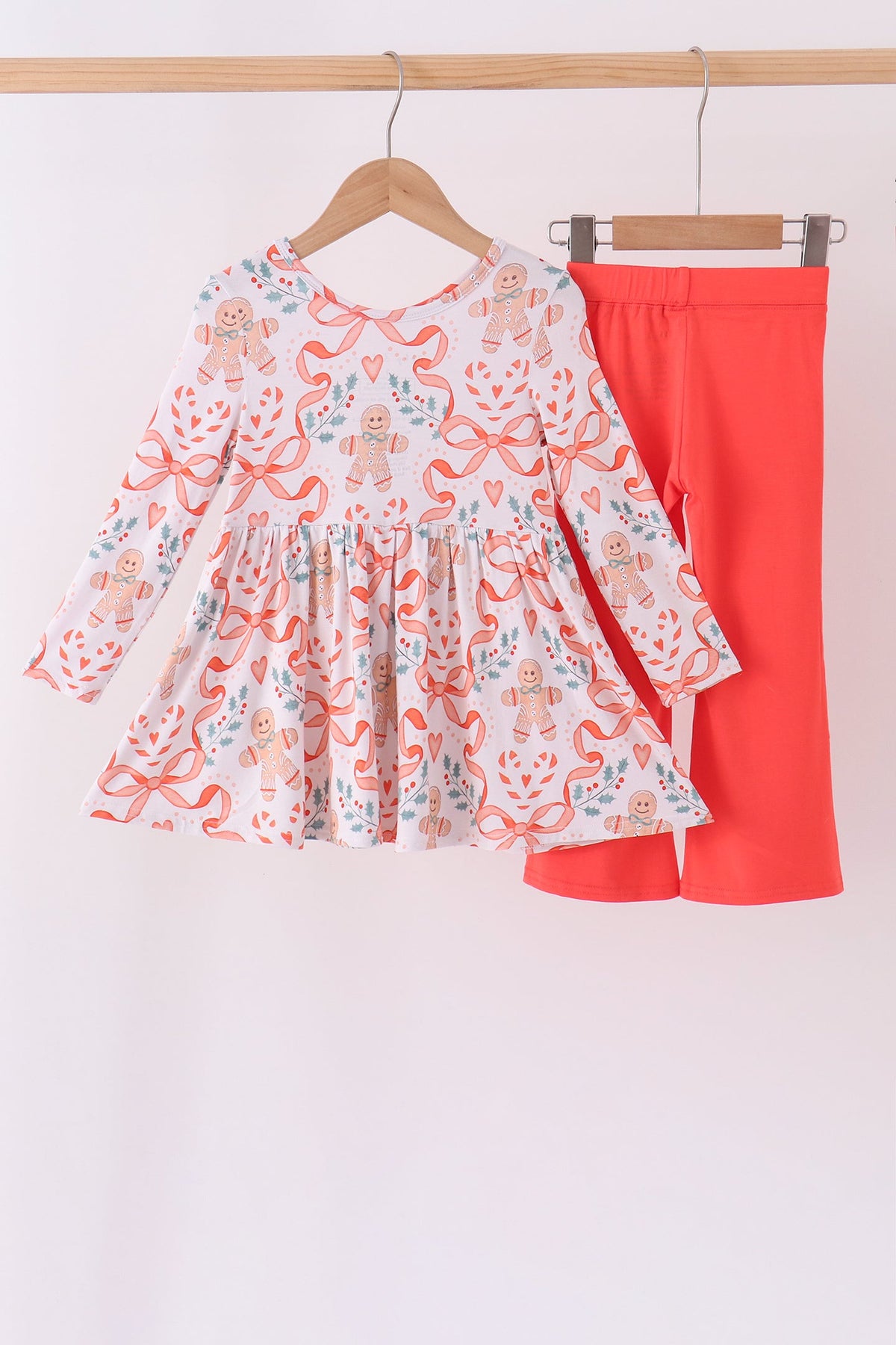 Gingerbread bamboo pants set