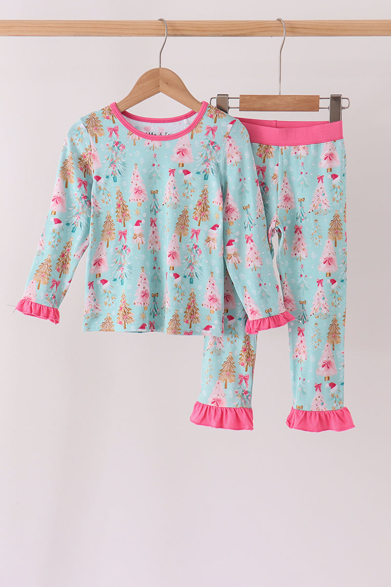 Christmas tree bamboo pajama set