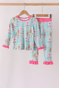 Christmas tree bamboo pajama set