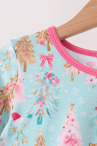 Christmas tree bamboo pajama set