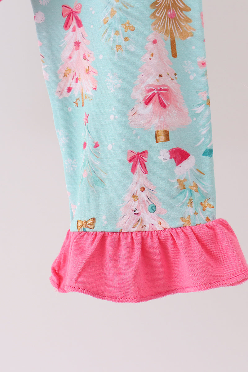 Christmas tree bamboo pajama set