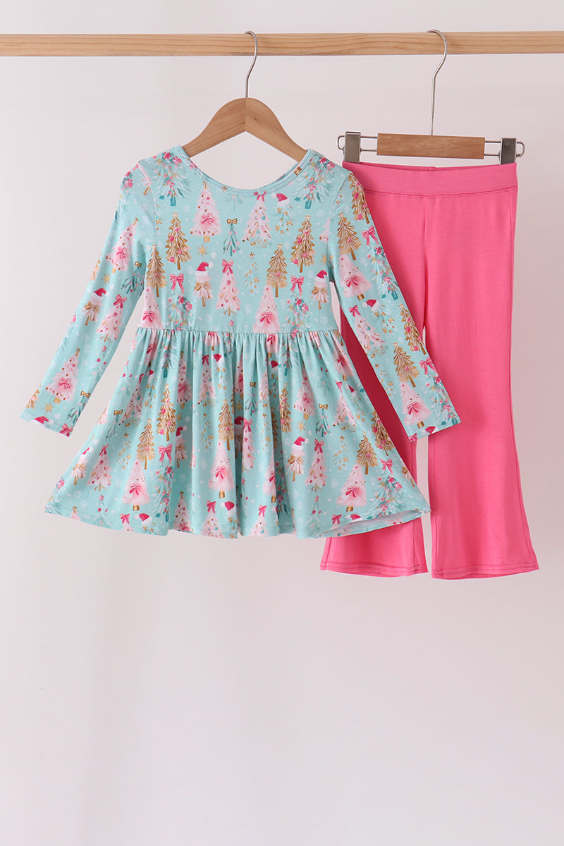 Christmas tree bamboo pants set