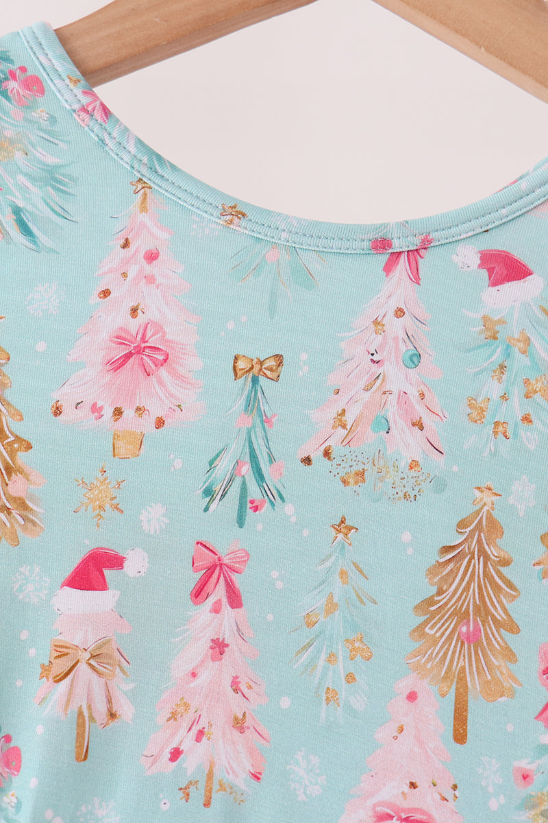 Christmas tree bamboo pants set
