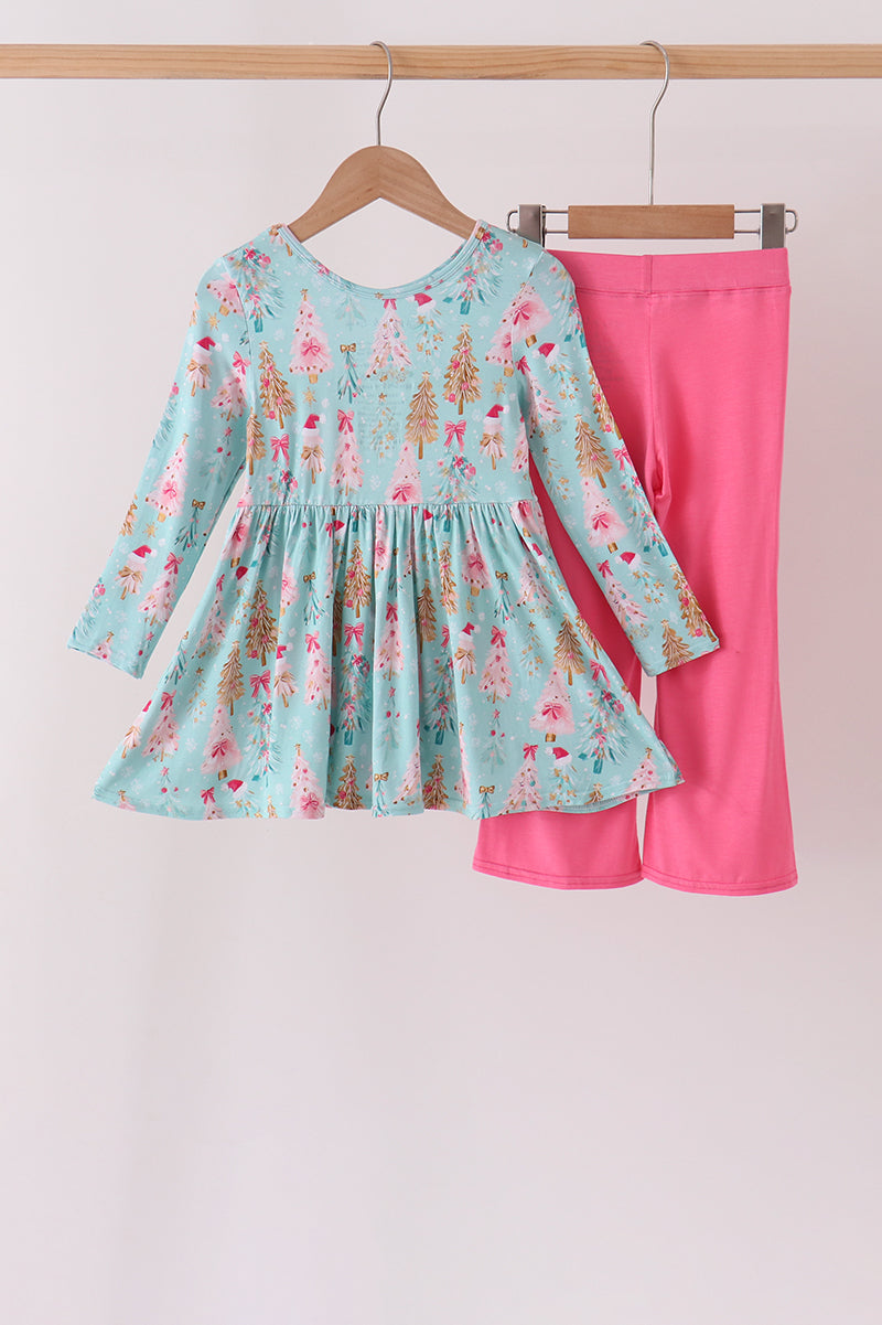 Christmas tree bamboo pants set